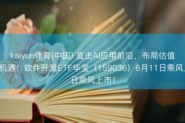 kaiyun体育(中国) 直击AI应用前沿，布局估值开荒机遇！软件开发ETF华宝（159036）6月11日乘风上市！