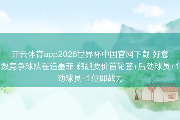 开云体育app2026世界杯中国官网下载 好意思记：少数竞争球队在追墨菲 鹈鹕要价首轮签+后劲球员+1位即战力